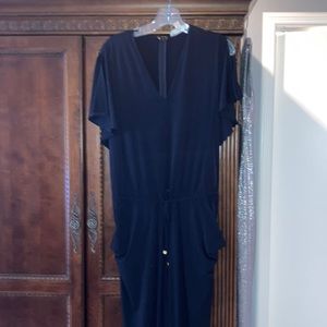 Michael Kors skinny jumpsuit with tie at waist.